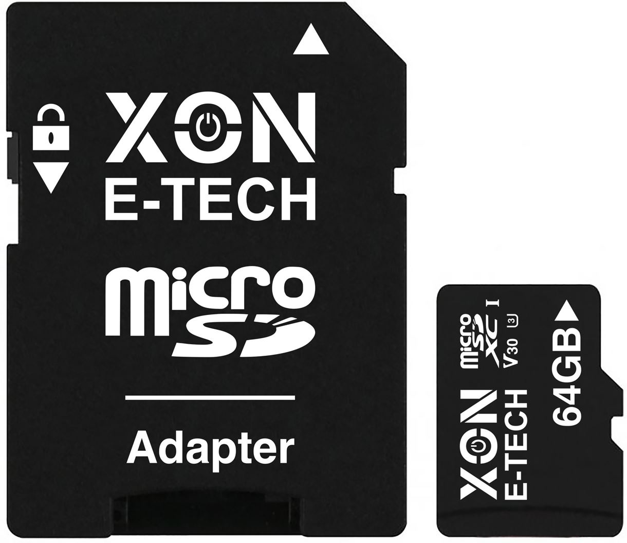 Карта пам'яті XON microSDXC 64GB Class 30 (V30) UHS-II/U3 + SD adapter (MCSX3064BA)