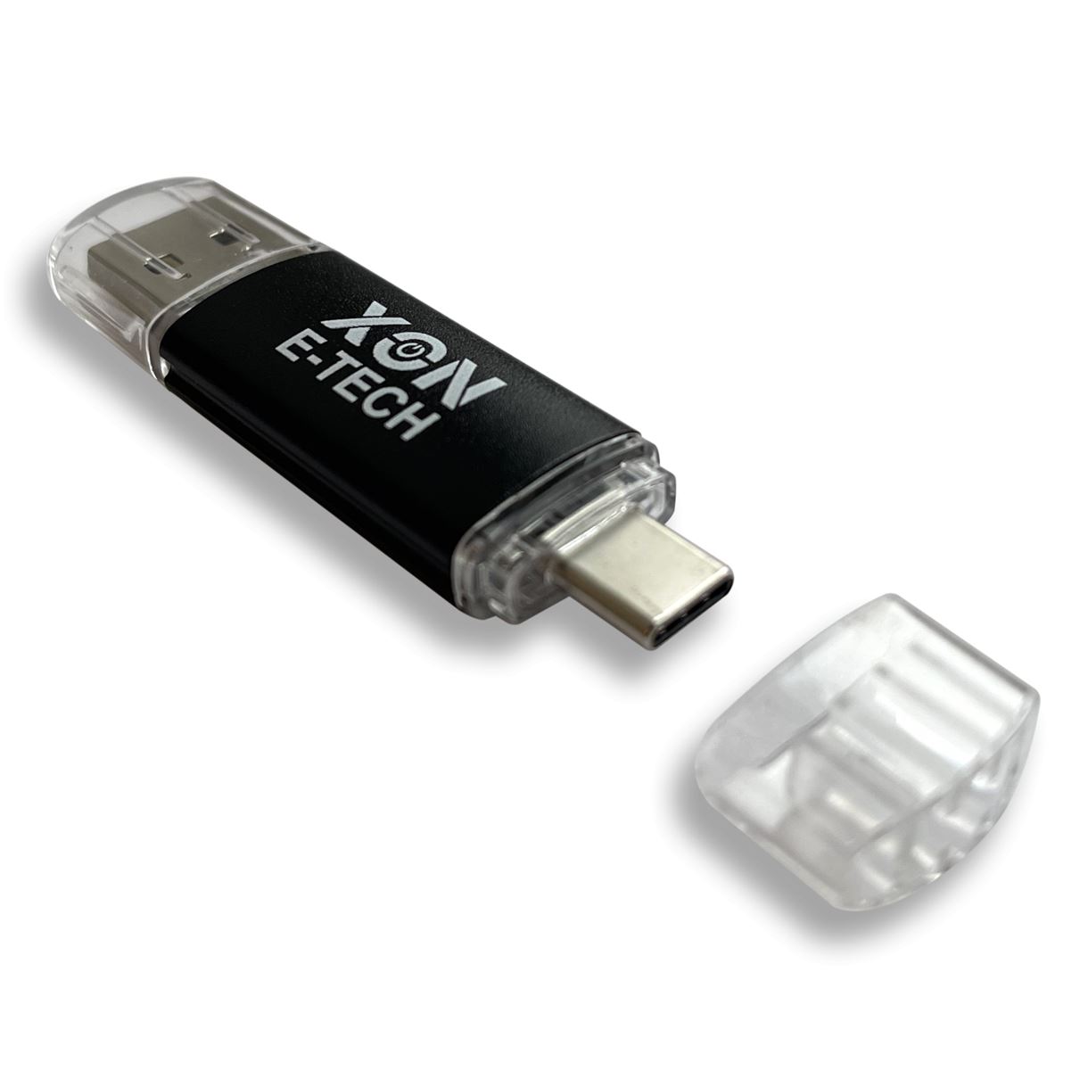 Флеш-накопитель XON FlashDrive DuoConnect 128GB (USB 3.0 + USB Type-C) Black (LWU128)