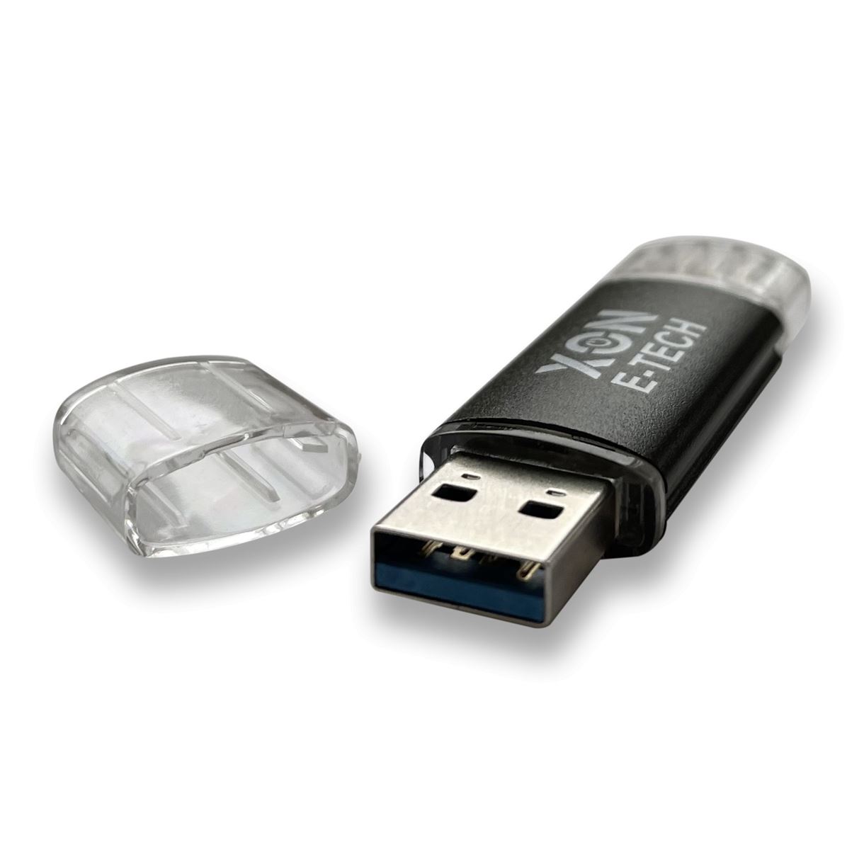 Флеш-накопитель XON FlashDrive DuoConnect 128GB (USB 3.0 + USB Type-C) Black (LWU128)