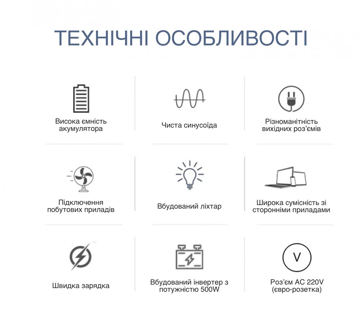 Зарядная станция XON 1024Вт*ч 1000Вт PowerStation XE1010 (PSXE100102B)