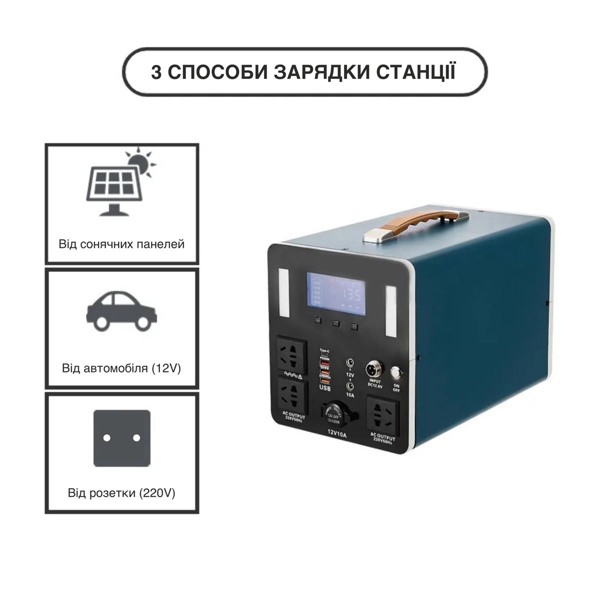 Зарядная станция XON 1024Вт*ч 1000Вт PowerStation XE1010 (PSXE100102B)