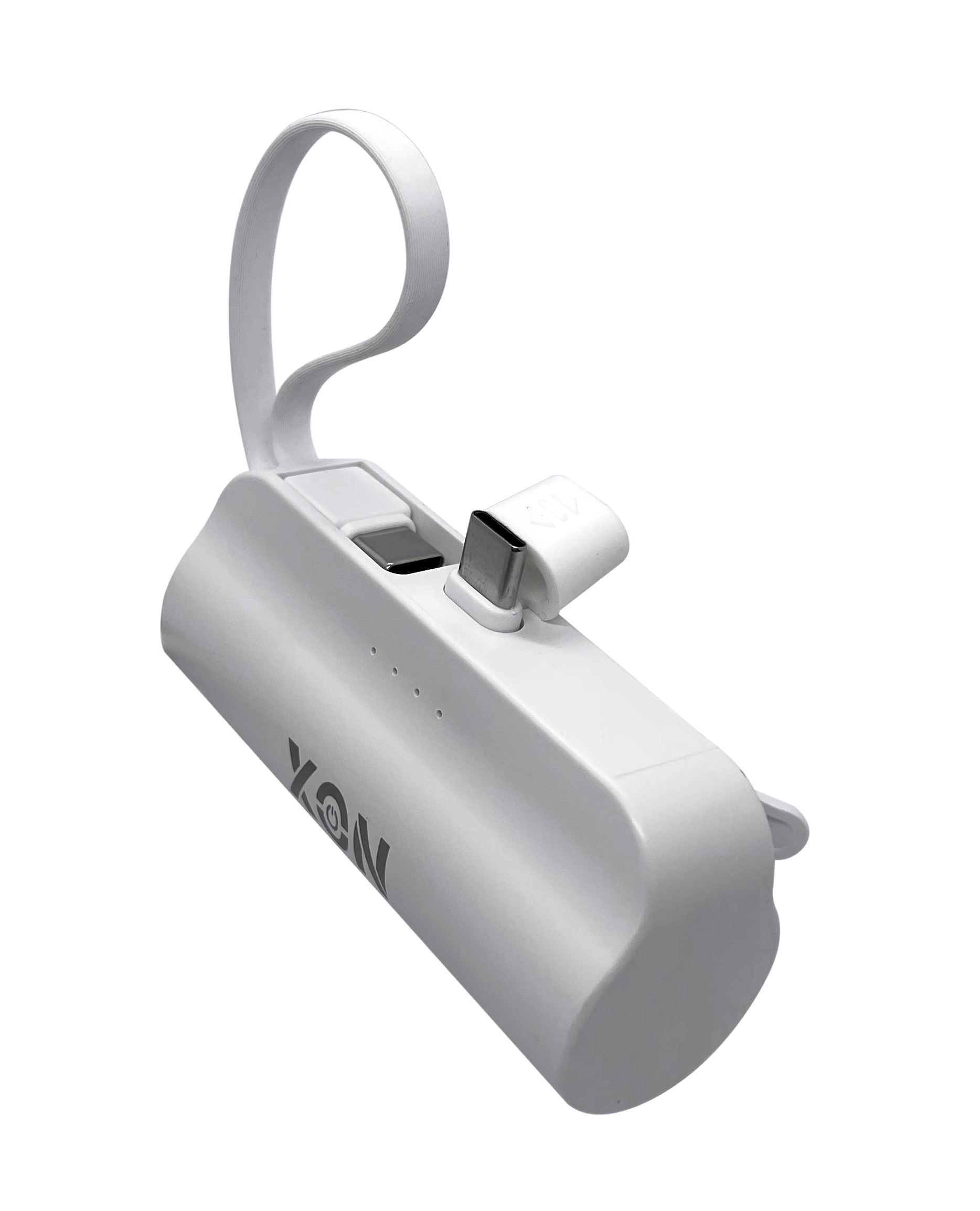 Портативна міні-батарея 5000 mAh XON PowerBank MiniCharge USB Type-C + USB Type-C (DC5CC 6747) Біла