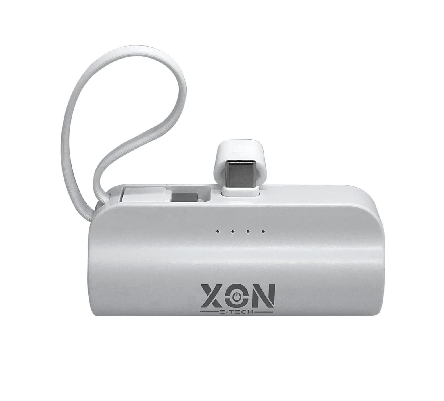Портативна міні-батарея 5000 mAh XON PowerBank MiniCharge USB Type-C + USB Type-C (DC5CC 6747) Біла