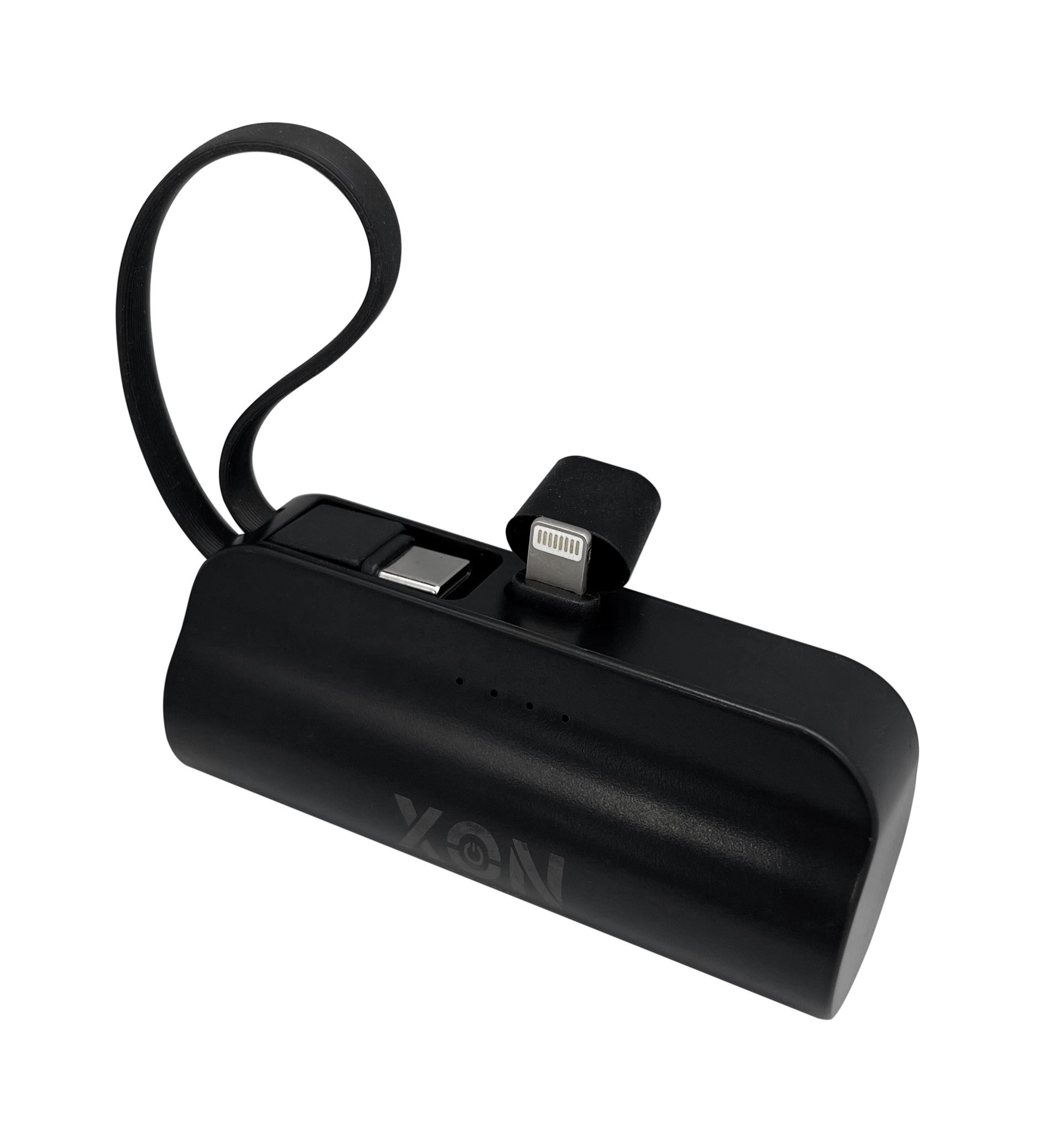 Портативна міні-батарея 5000 mAh XON PowerBank MiniCharge Lightning + USB Type-C (DC5LC 6754) Чорна