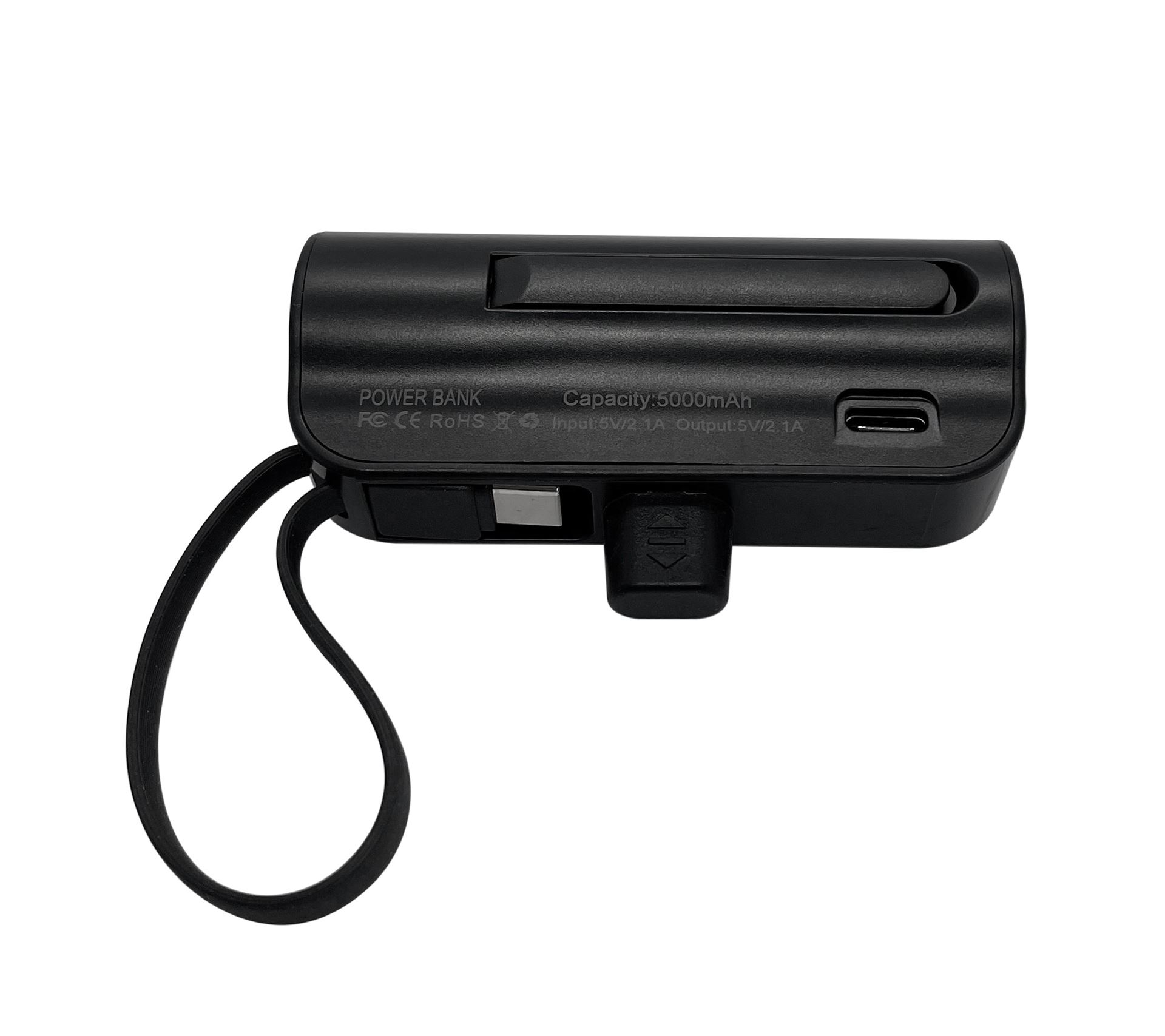 Портативна міні-батарея 5000 mAh XON PowerBank MiniCharge Lightning + USB Type-C (DC5LC 6754) Чорна