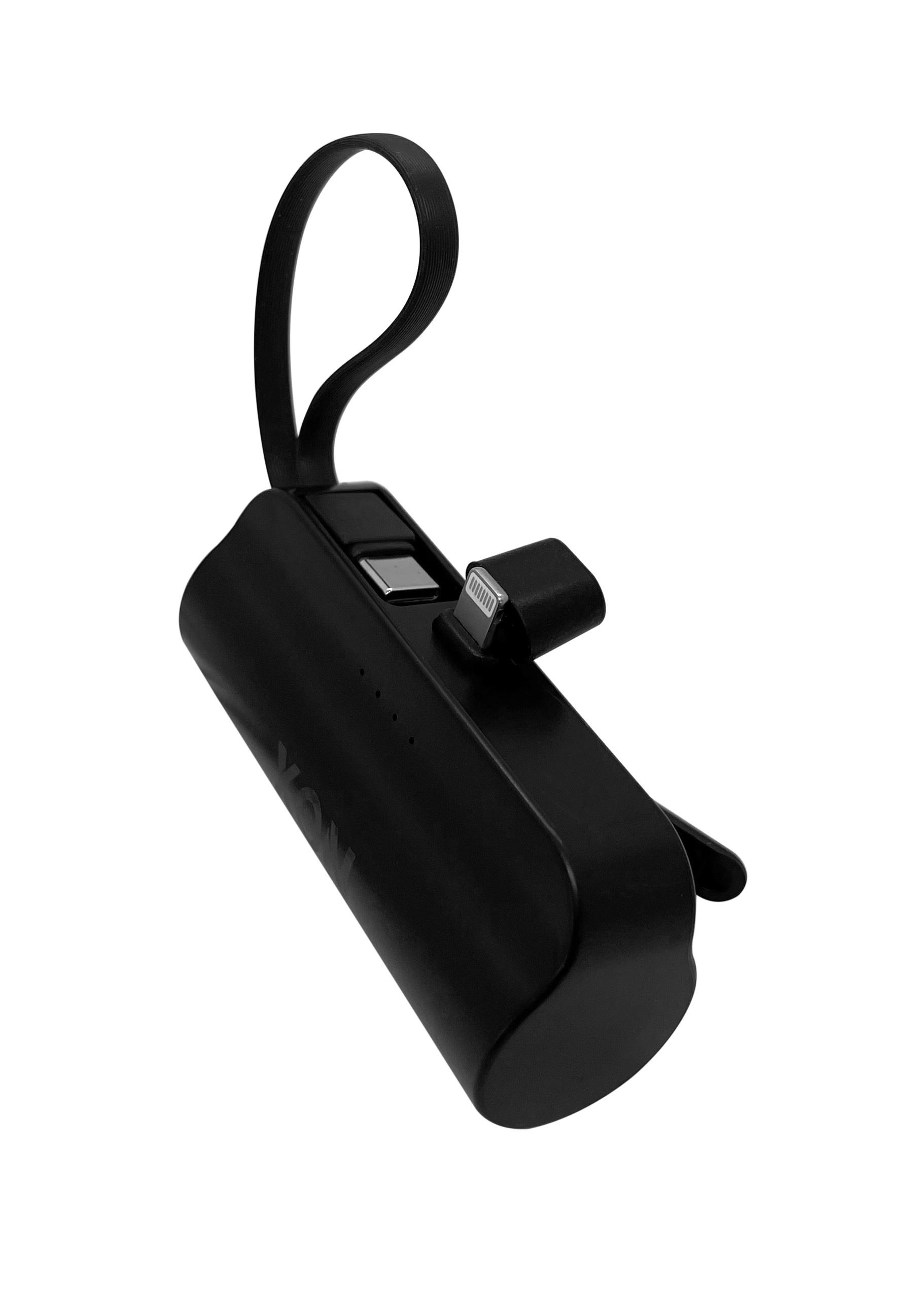 Портативна міні-батарея 5000 mAh XON PowerBank MiniCharge Lightning + USB Type-C (DC5LC 6754) Чорна