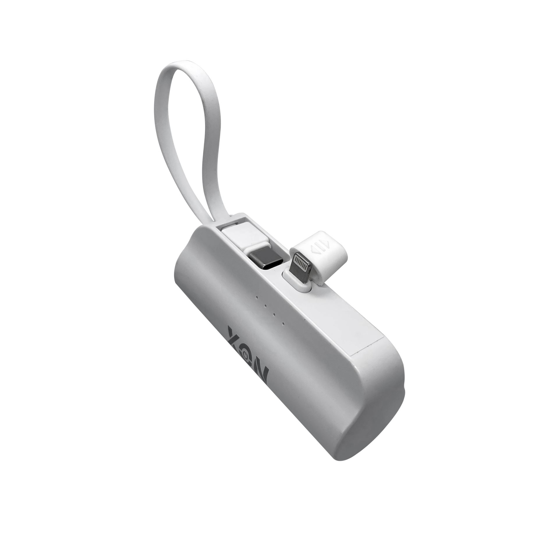 Портативна міні-батарея 5000 mAh XON PowerBank MiniCharge Lightning + USB Type-C (DCL5LC 6761) Біла
