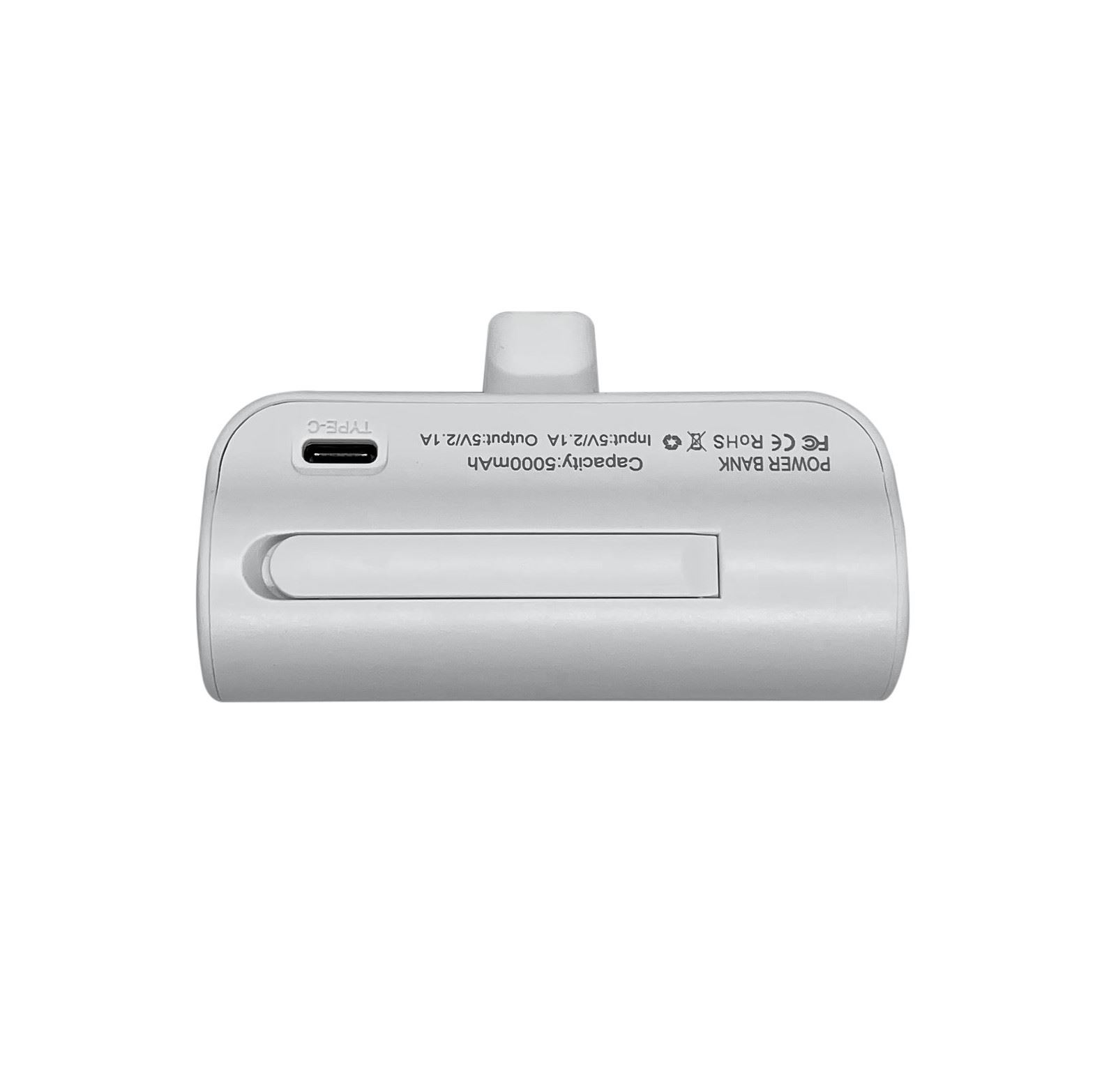 Портативна міні-батарея 5000 mAh XON PowerBank MiniCharge USB Type-C (DC5CE 6785) Біла