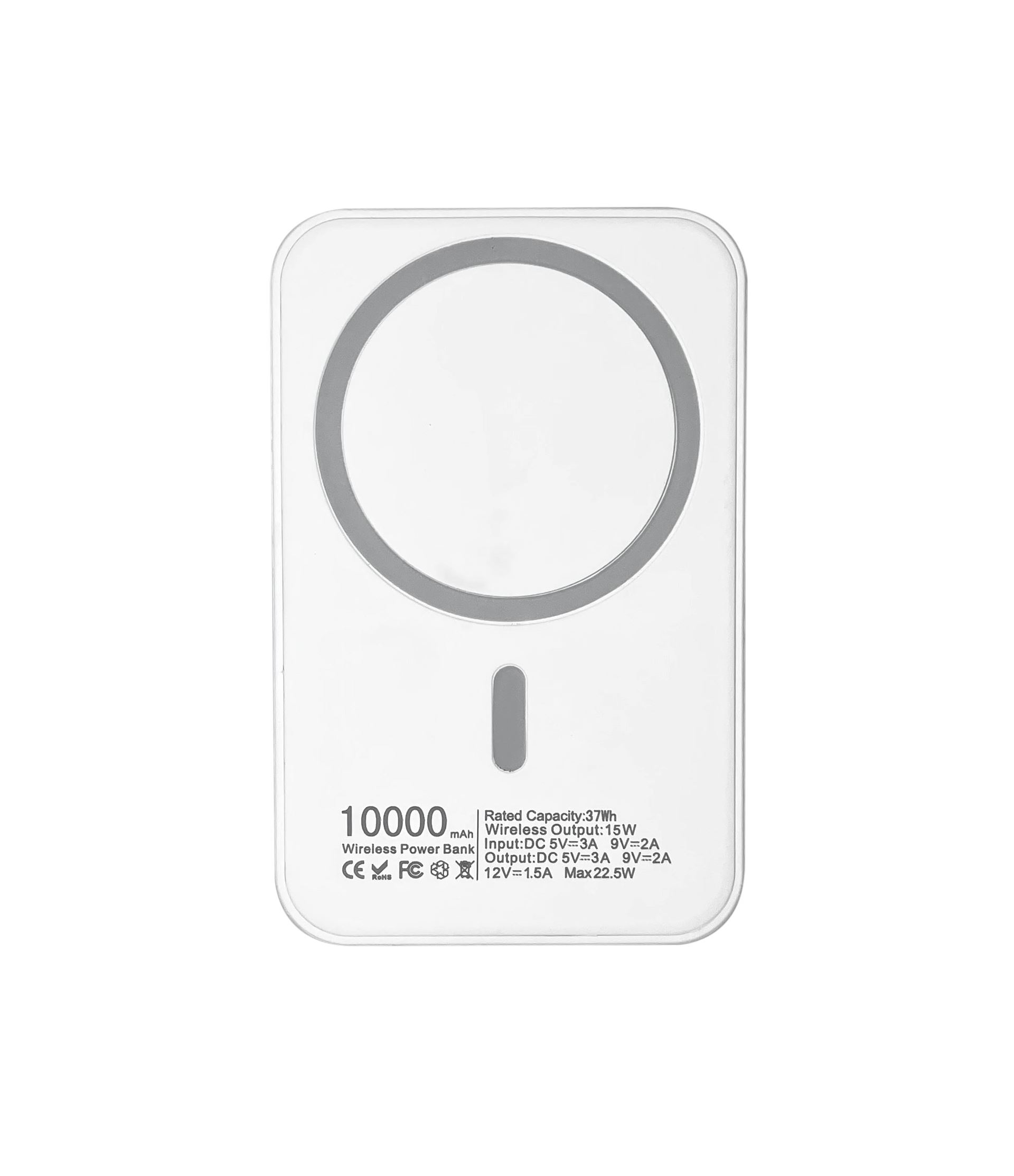 Портативна магнітна бездротова батарея 10000 mAh XON PowerBank Magsafe 15W (YC1W2 7768) Біла