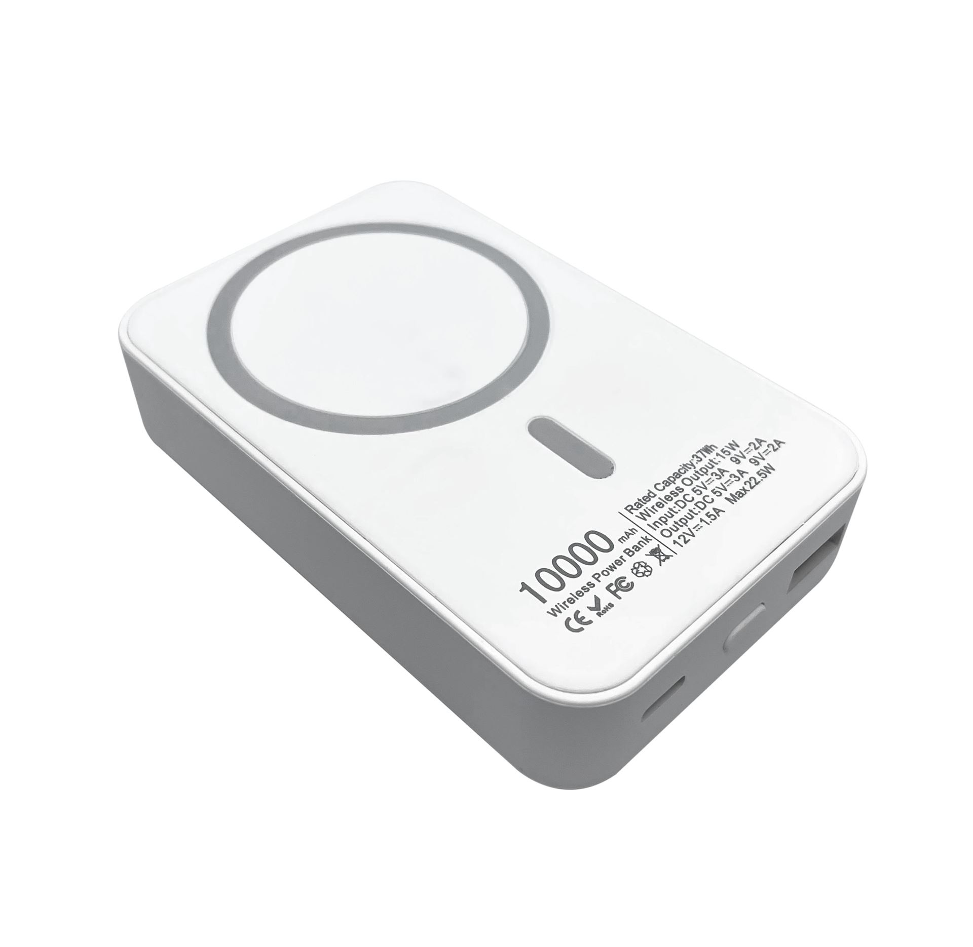 Портативна магнітна бездротова батарея 10000 mAh XON PowerBank Magsafe 15W (YC1W2 7768) Біла