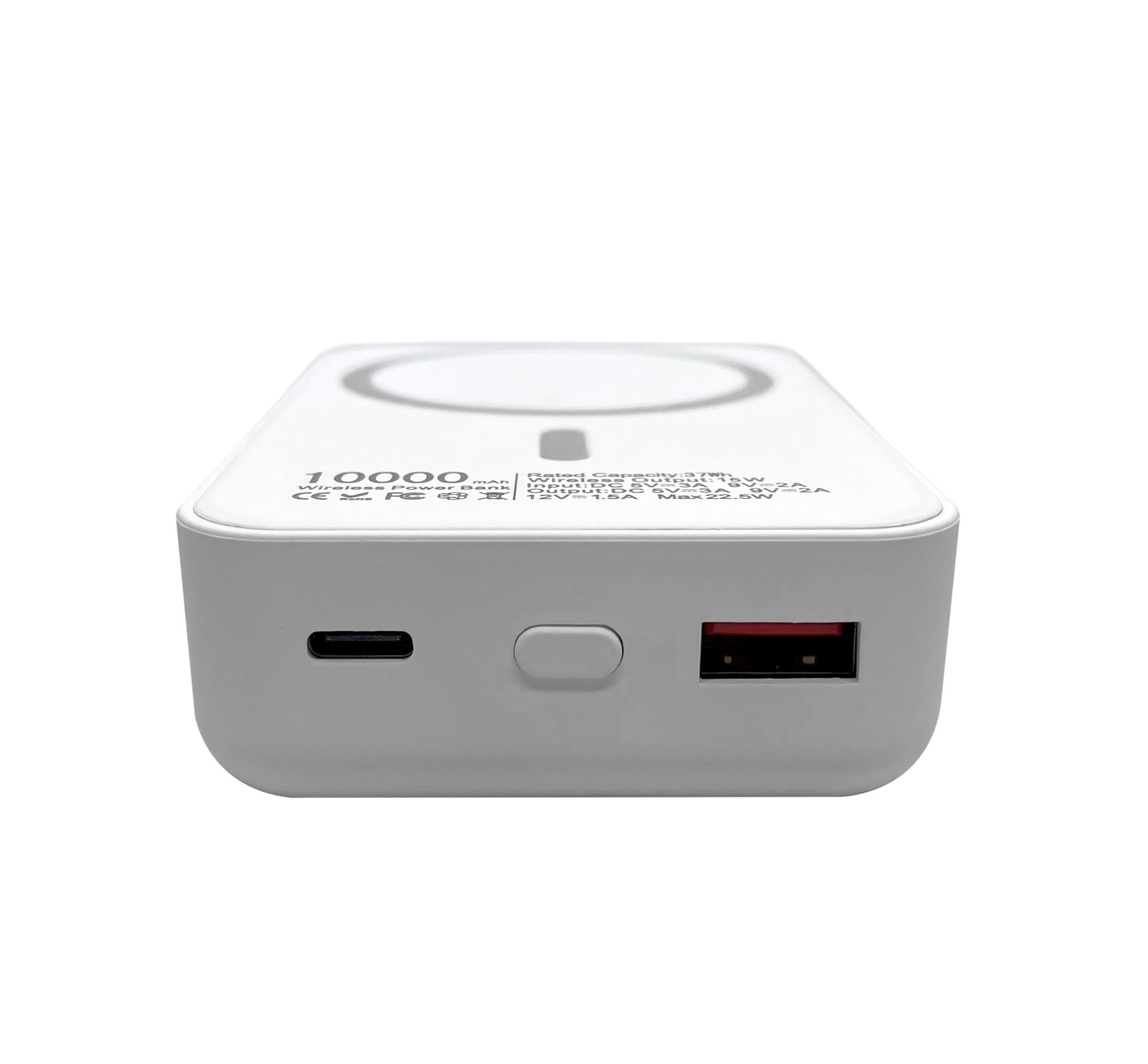 Портативна магнітна бездротова батарея 10000 mAh XON PowerBank Magsafe 15W (YC1W2 7768) Біла