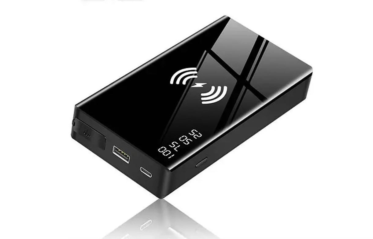 Портативная беспроводная батарея 12000 mAh с функцией автозапуска XON PowerBank AutoCharge (TC1A) Black