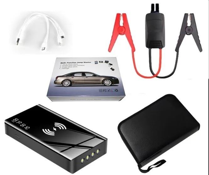Портативна бездротова батарея 12000 mAh з функцією автозапуску XON PowerBank AutoCharge (TC1A) Black