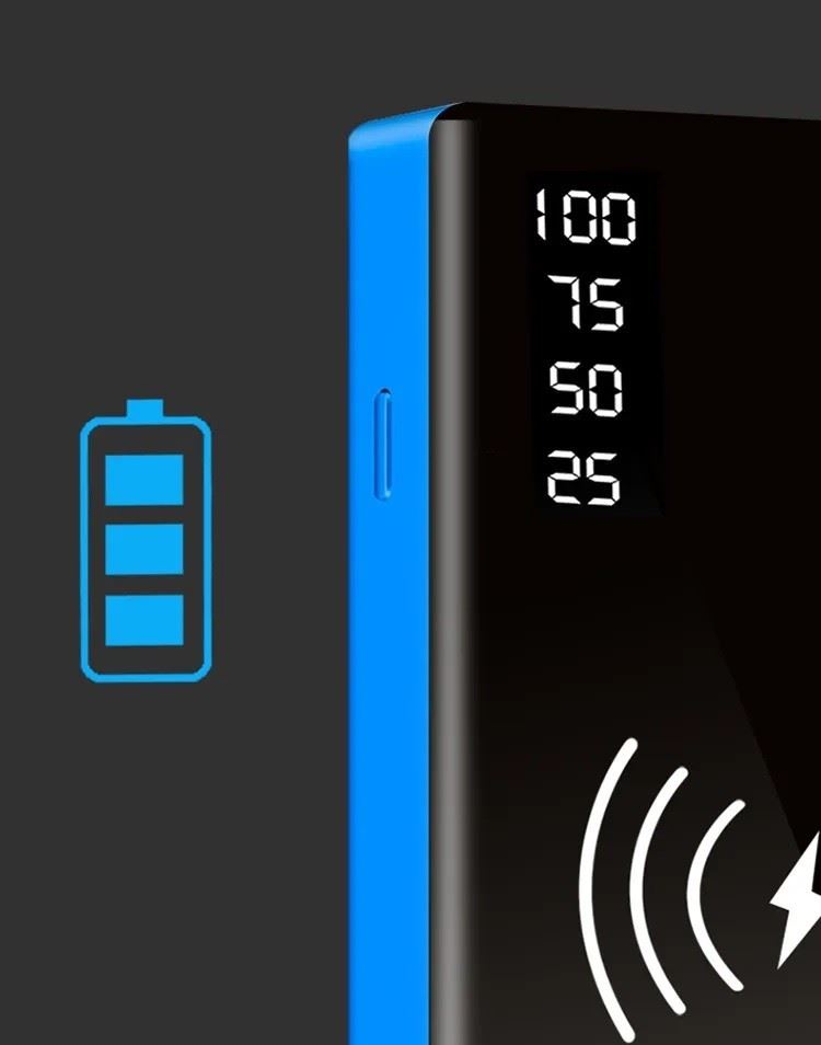 Портативная беспроводная батарея 12000 mAh с функцией автозапуска XON PowerBank AutoCharge (TC1A) Black