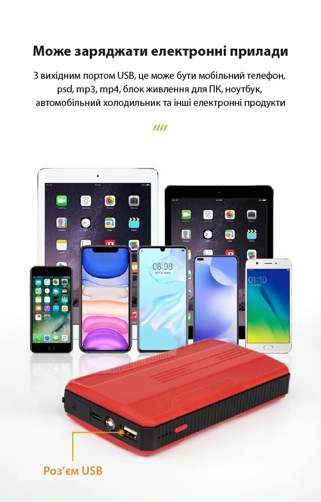 Портативна батарея XON PowerBank AutoCharge (TC1E) 10000 mAh Black