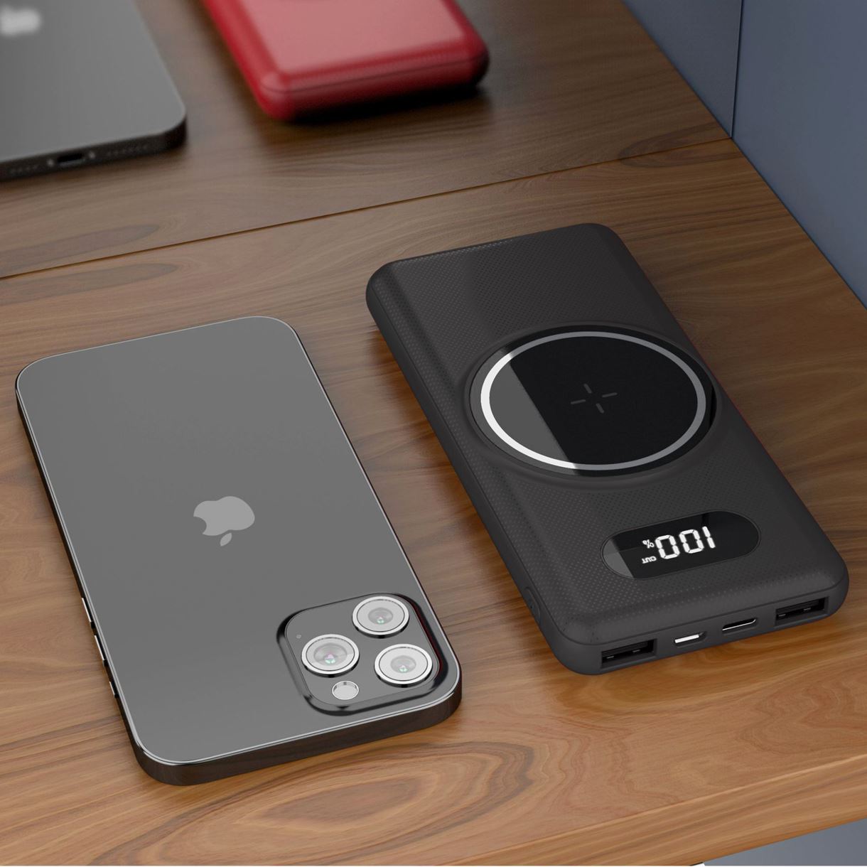 Портативна бездротова батарея XON PowerBank AirLink (AC1R) 10000 mAh Black