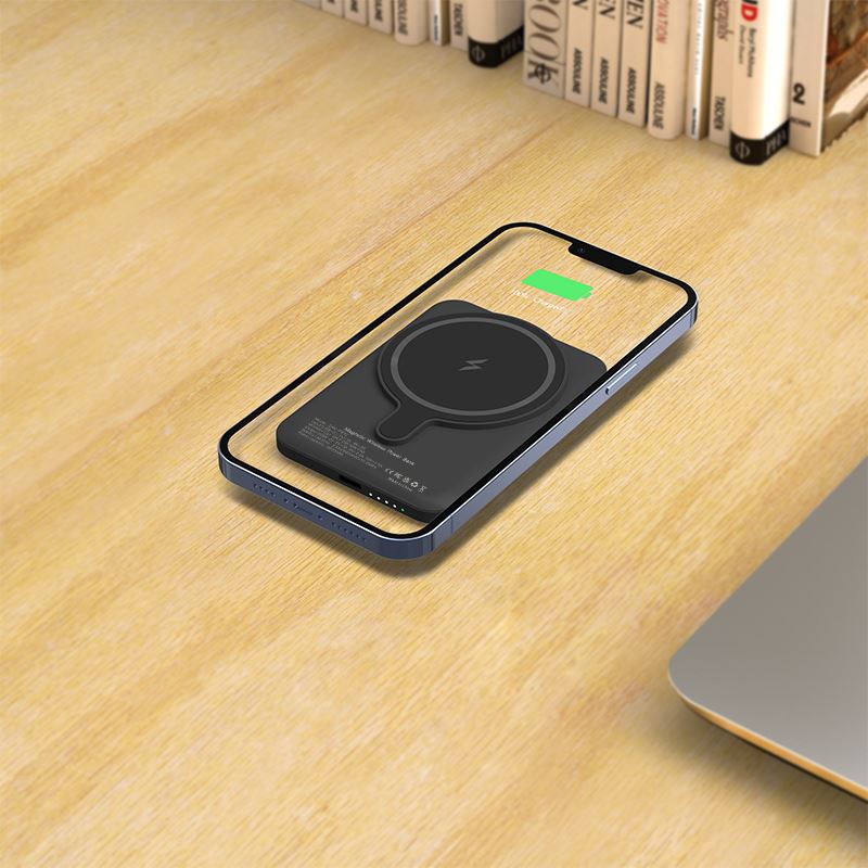 Портативна бездротова батарея XON PowerBank Magsafe Stand 5000 mAh Black