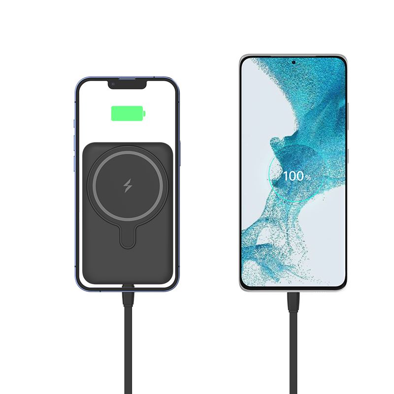 Портативна бездротова батарея XON PowerBank Magsafe Stand 5000 mAh Black