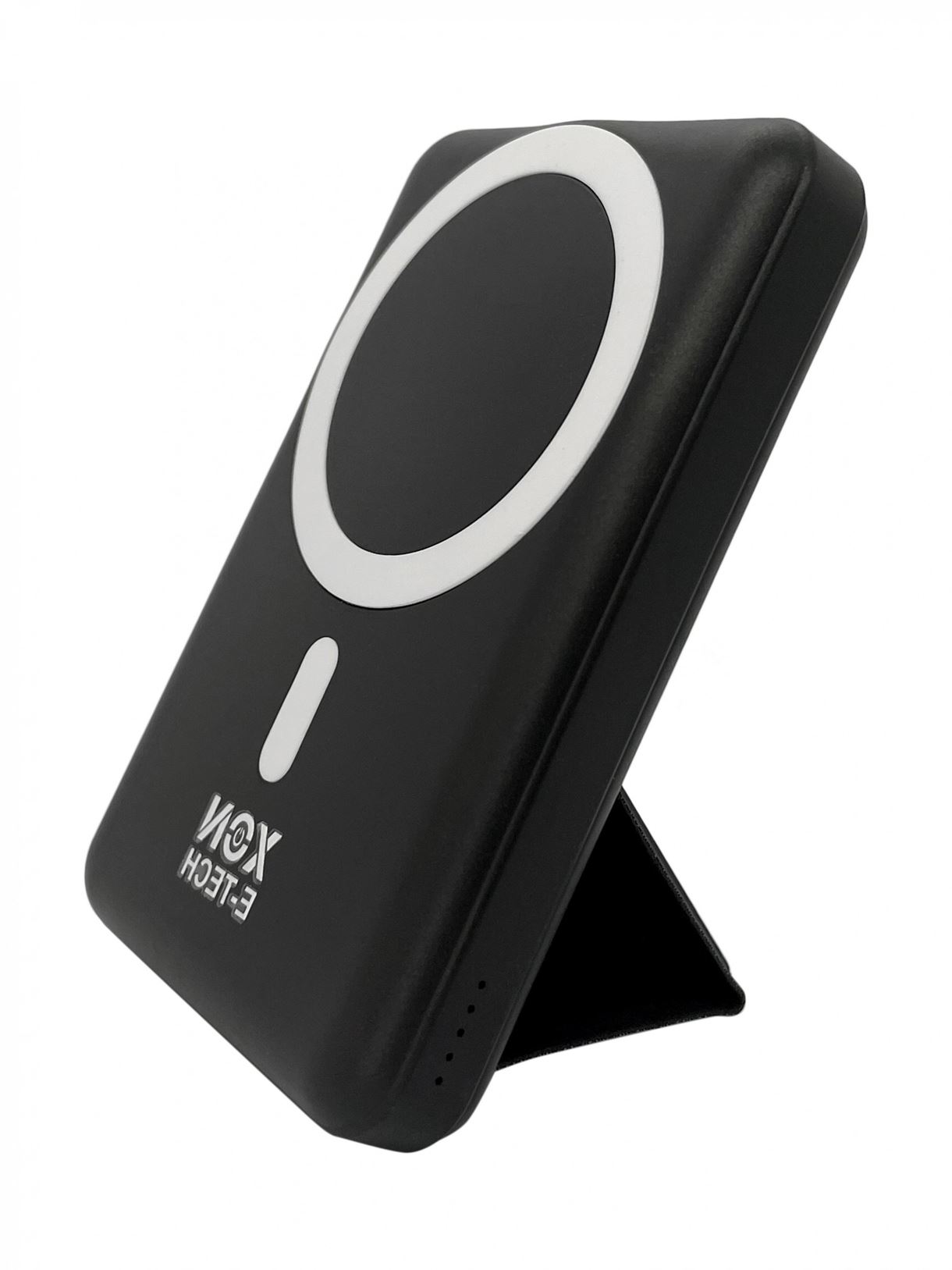 Портативна магнітна бездротова батарея 10000 mAh з підставкою XON PowerBank Magsafe Stand (YC1G2) 15W Black (5060948063159)