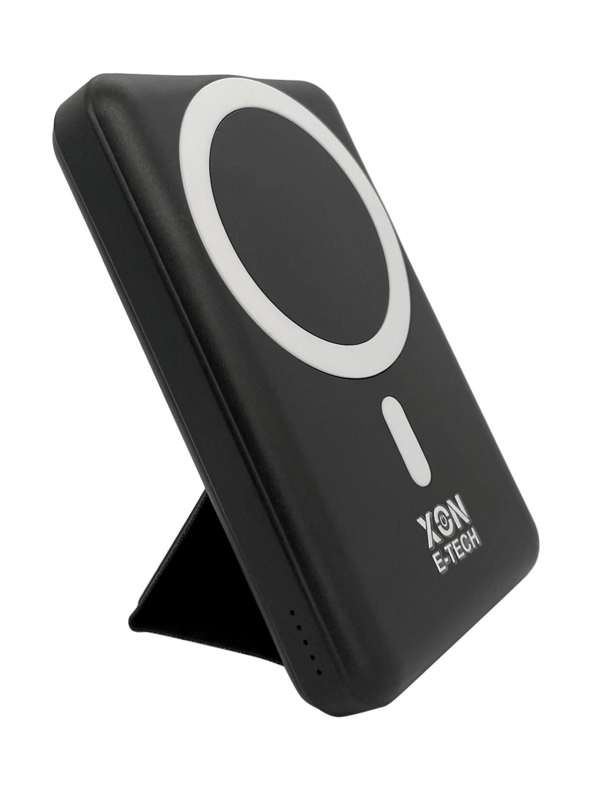 Портативна магнітна бездротова батарея 10000 mAh з підставкою XON PowerBank Magsafe Stand (YC1G2) 15W Black (5060948063159)