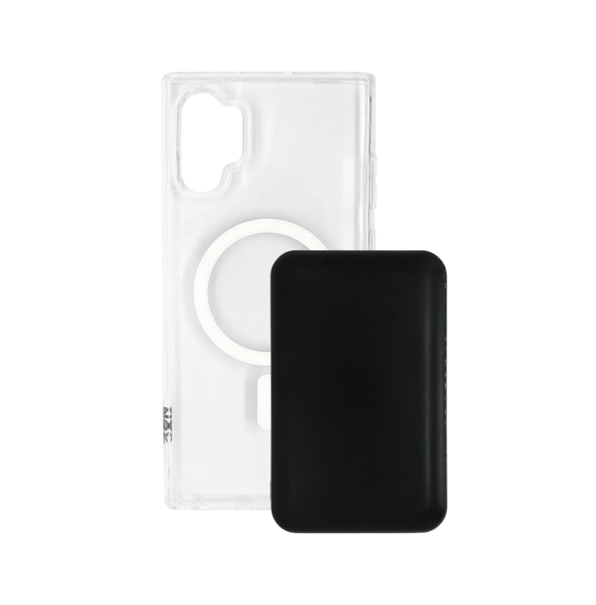 Чохол з бездротовою батареєю XON 10000 mah для Samsung Note 10 Plus BatteryCase Прозорий / Чорний (3128)