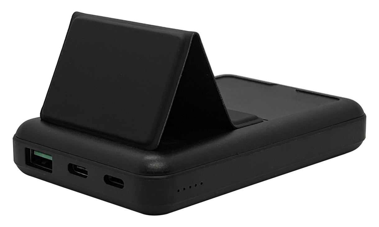 Портативна магнітна бездротова батарея 5000 mAh з підставкою XON PowerBank Magsafe Stand (YC5G2) 15W Black (5060948063142)