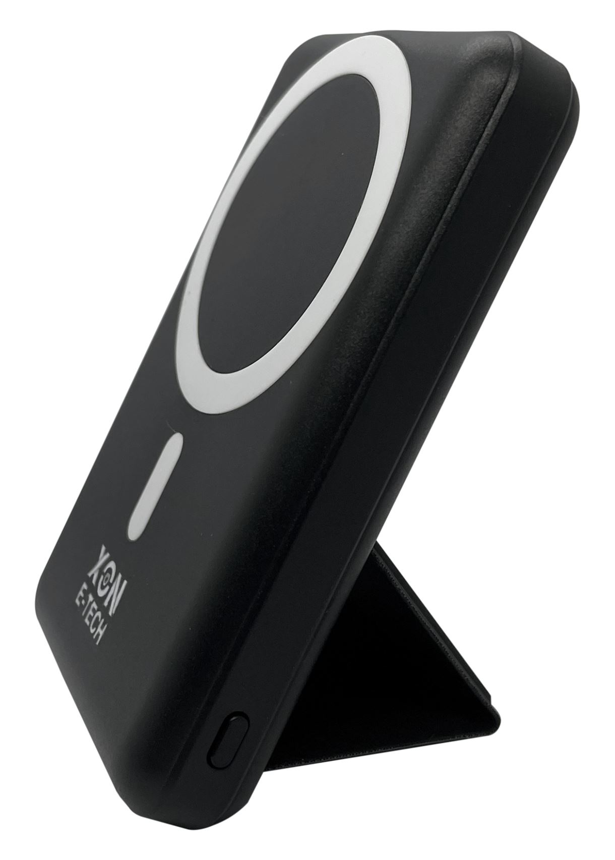 Портативна магнітна бездротова батарея 5000 mAh з підставкою XON PowerBank Magsafe Stand (YC5G2) 15W Black (5060948063142)