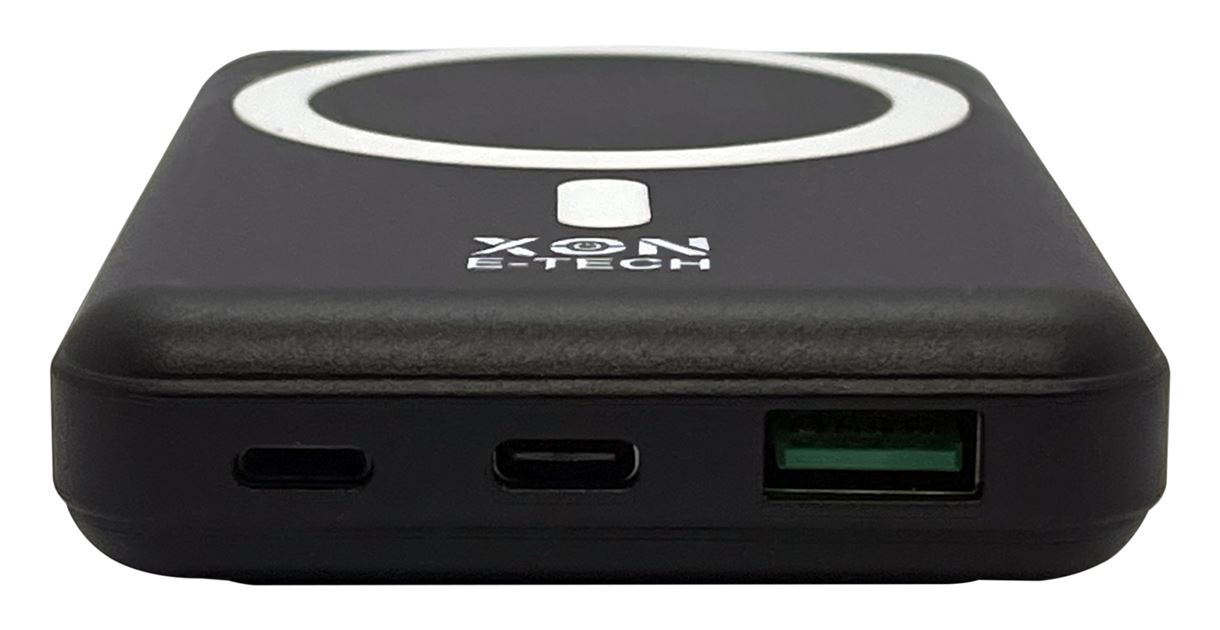 Портативна магнітна бездротова батарея 5000 mAh з підставкою XON PowerBank Magsafe Stand (YC5G2) 15W Black (5060948063142)