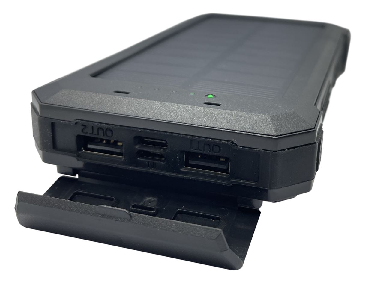Портативная батарея 30000 mAh с функцией зарядки от солнечной энергии XON PowerBank SolarCharge (TC3S) Black (5060948063272)