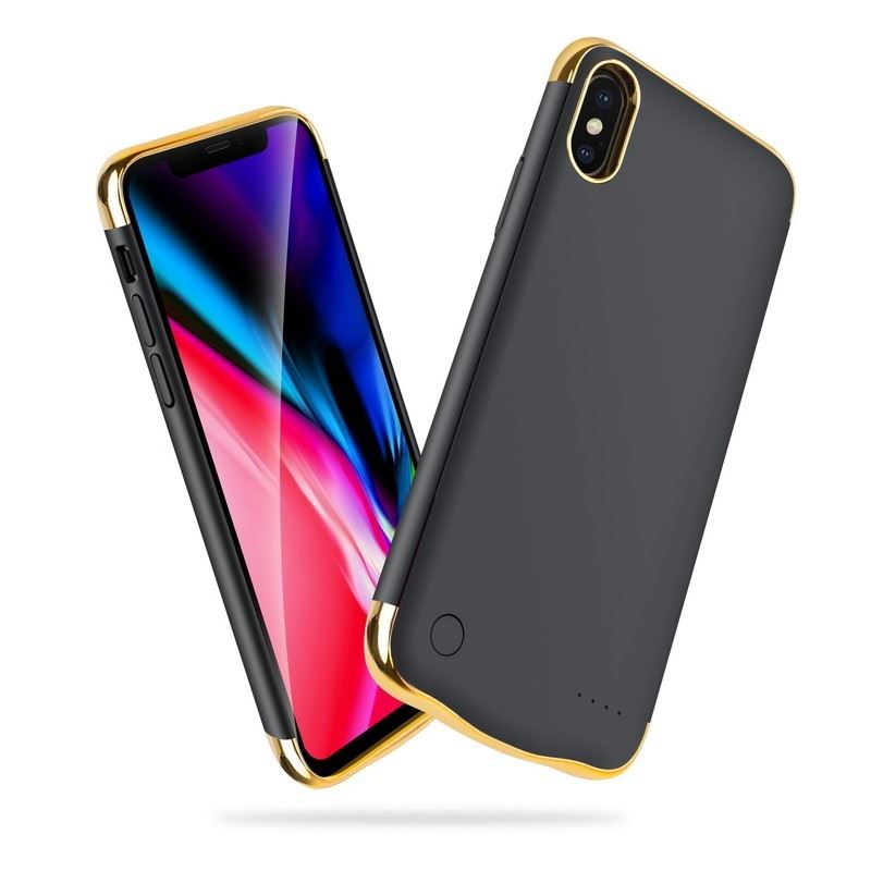 Чохол-акумулятор XON PowerCase для iPhone XS Max 6000 mAh Чорний/Золотий (PCBS1110360G 2070)