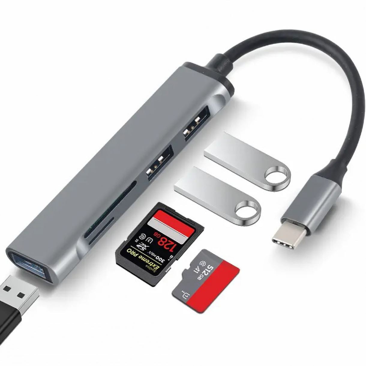 USB-хаб XON SmartLink SD + USB3.0 + 2хUSB2.0 Grey (XUCHP051322G)