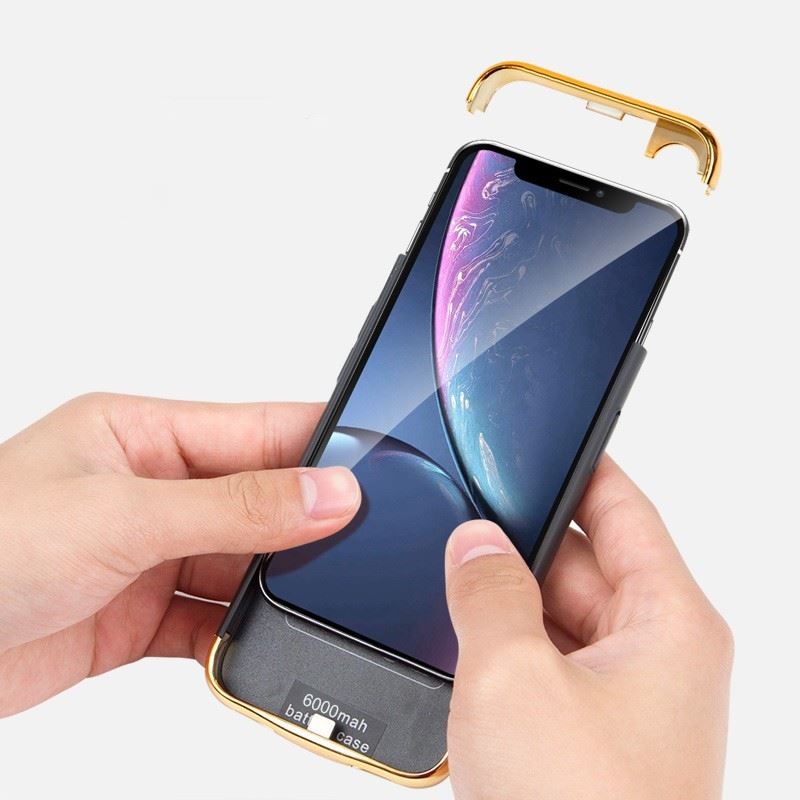 Чохол-акумулятор XON PowerCase для iPhone 12 Pro Max 5500 mAh Чорний/Золотий (PCBS1112455G 2971)