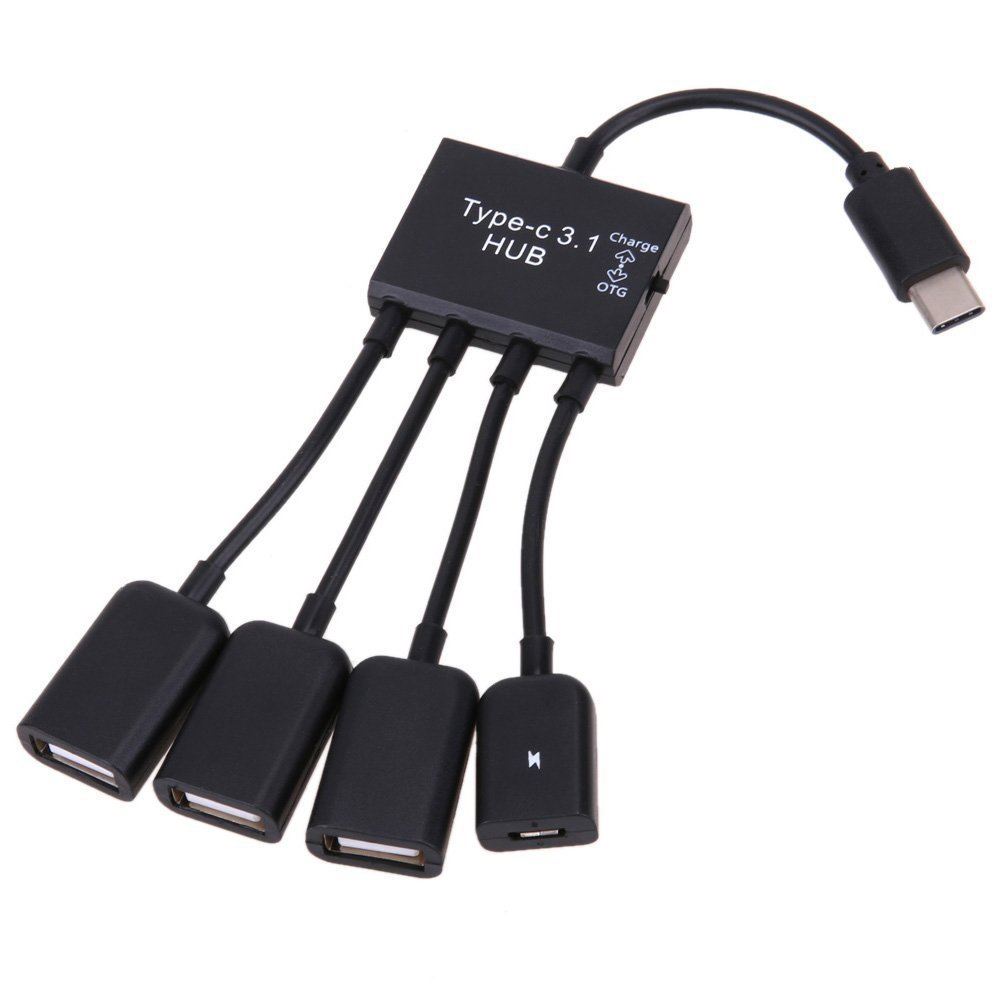 USB-хаб XON SmartHub Type-C на 4хUSB2.0 Чорний (UHAWP040042B 4989)