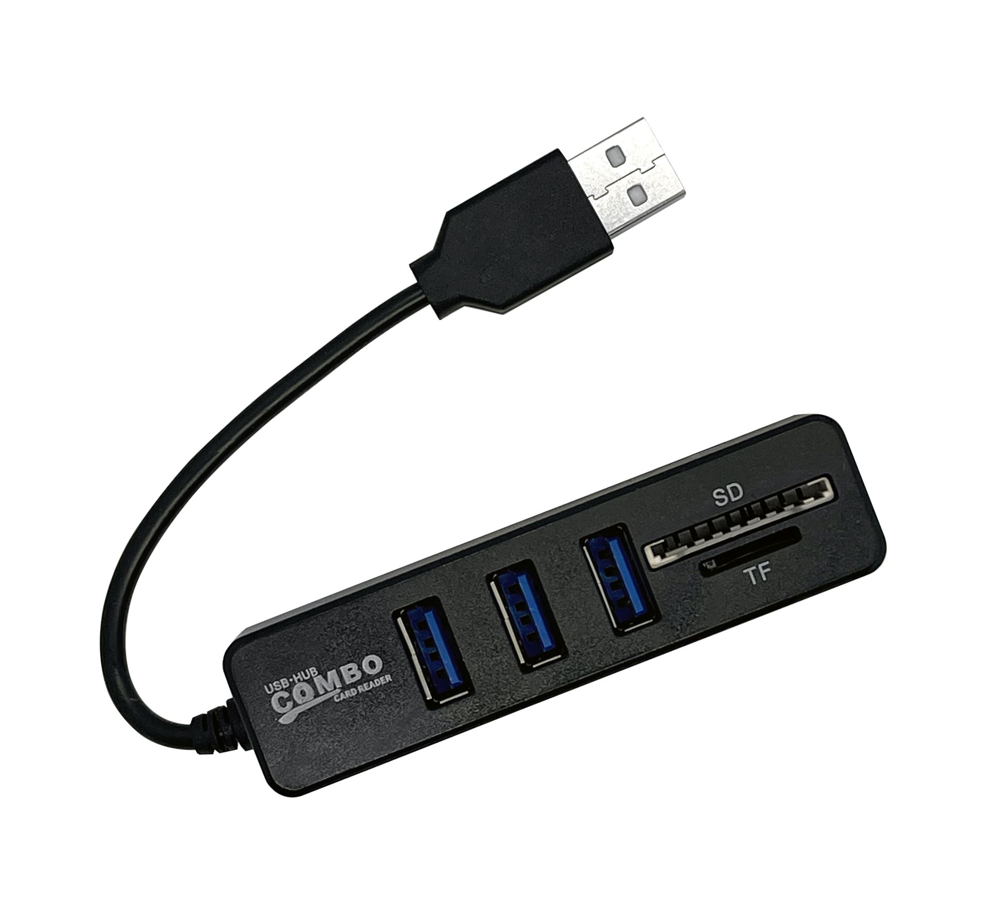 USB-хаб XON SmartHub 5 в 1 (SD/TF + 3xUSB2.0) Чорний (UHAHP050032B 5054)