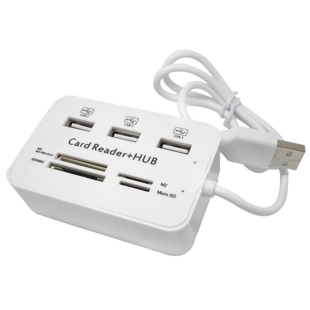 USB-хаб XON SmartHub SD/TF + 3xUSB3.0 Білий (UHAHP070033B 5078)