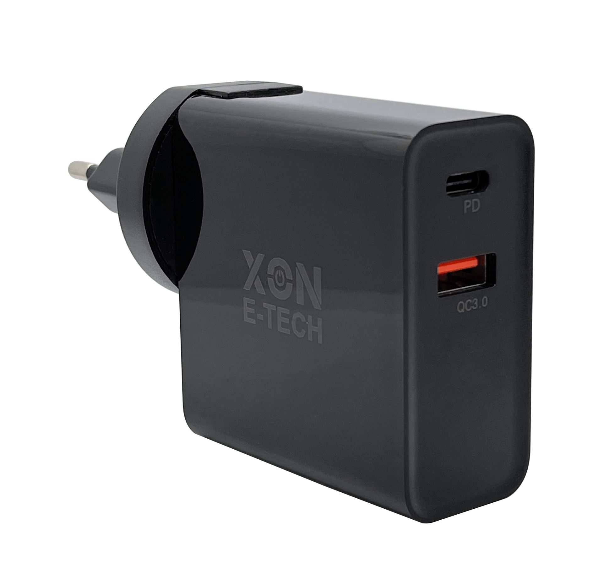 Зарядний пристрій XON PowerCharge 48W (PD45) USB Type-C (PCCW0045AC0B 5900) Чорний