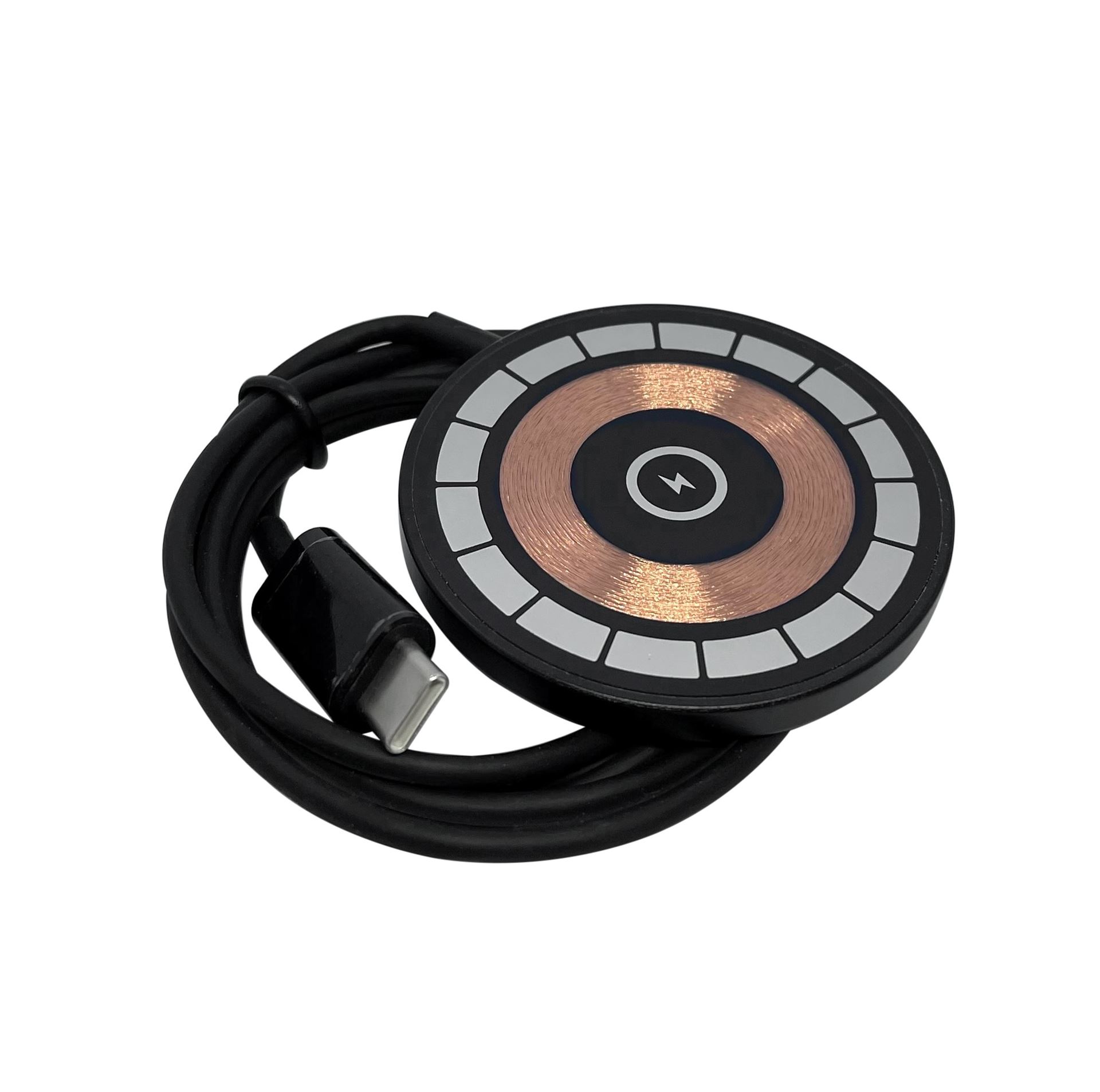 Безротовий магнітний зарядний пристрій XON AirCharge MagLink M1 (15W) USB Type-C (AM1CW 5955) Білий