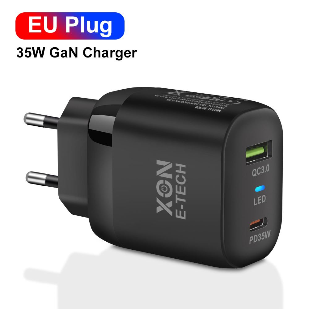 Зарядний пристрій XON PowerCharge 35W (PD35) USB Type-C (PCWB035035A1С1B 6112) Чорний