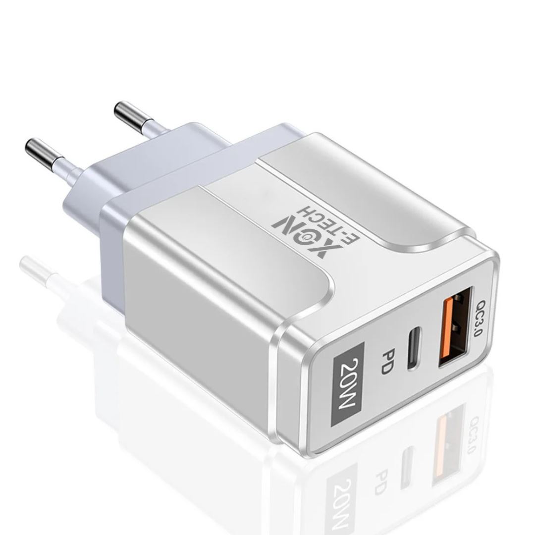 Зарядний пристрій XON PowerCharge 20W (PD20) USB Type-C (PCWA020020A1С1W 6143) Білий