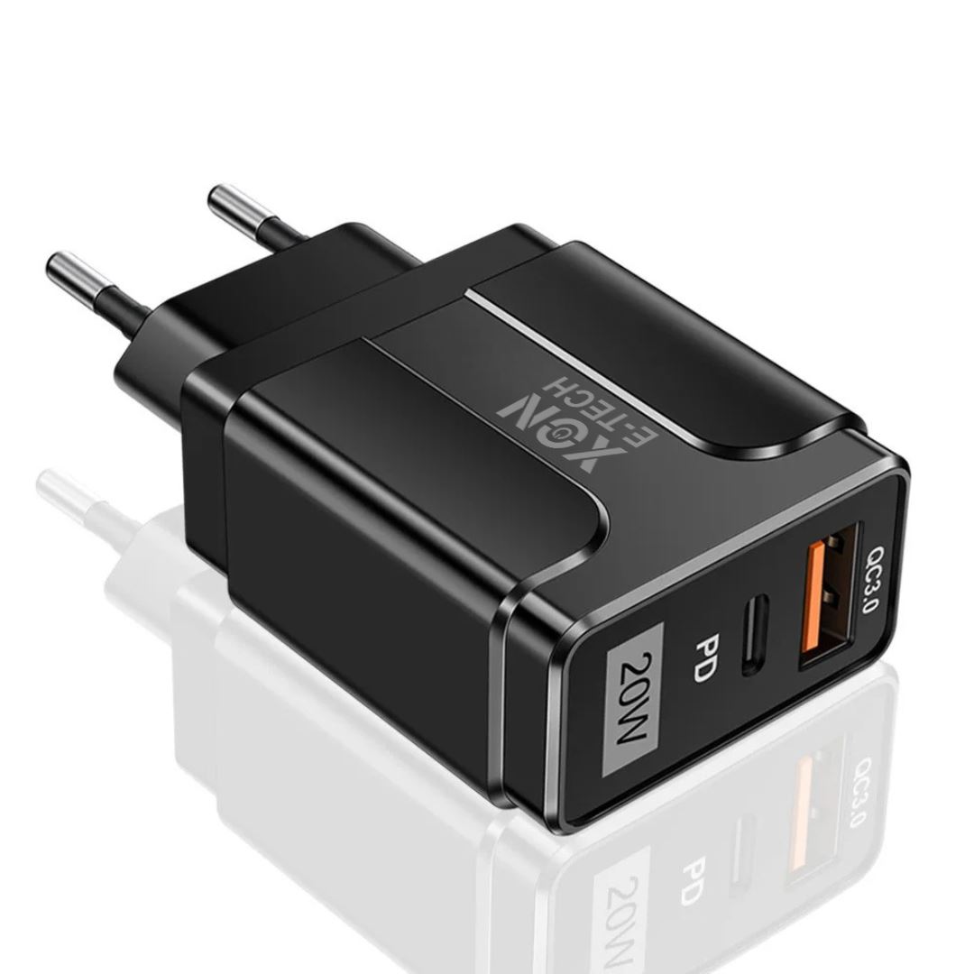 Зарядний пристрій XON PowerCharge 20W (PD20) USB Type-C (PCWA020020A1С1B 6136) Чорний