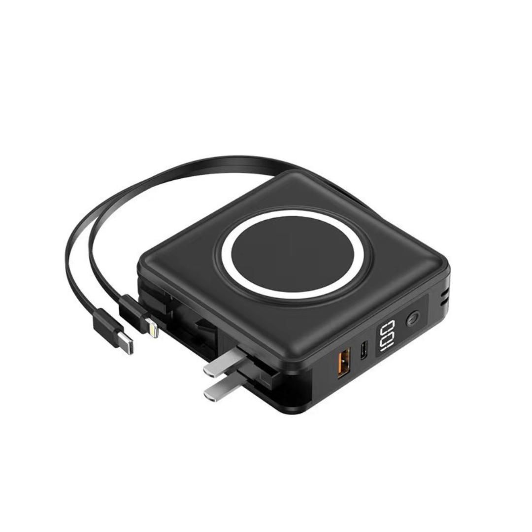 Зарядное устройство XON PowerBank UltraLink 20Вт з батареєю 10000 мАч та бездротовою зарядкою 15Вт (SC1W2 7775) Черный