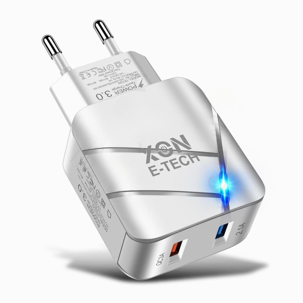Зарядний пристрій XON PowerCharge 18W (QC3.0) USB Type-А (PCWC018018A2С0W 6181) Білий