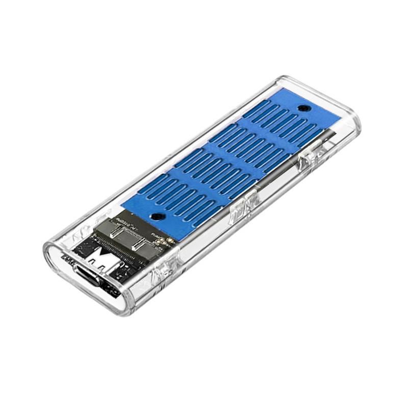 Внешний карман с радиатором XON MemoryCase для M.2 NVMe (PCIe) USB 3.1 Type-C (XSC5C13NV1PT 2155) Прозрачный
