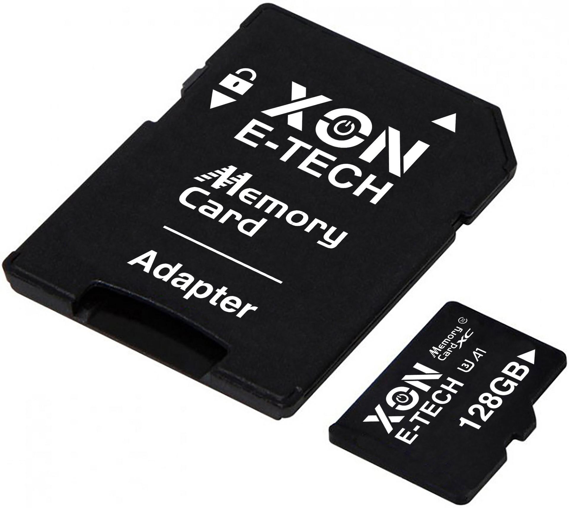 Карта пам'яті XON microSDXC 128GB Class 30 (A1) UHS-I/U3 + SD adapter (MCXC3128BA 0397) Чорна