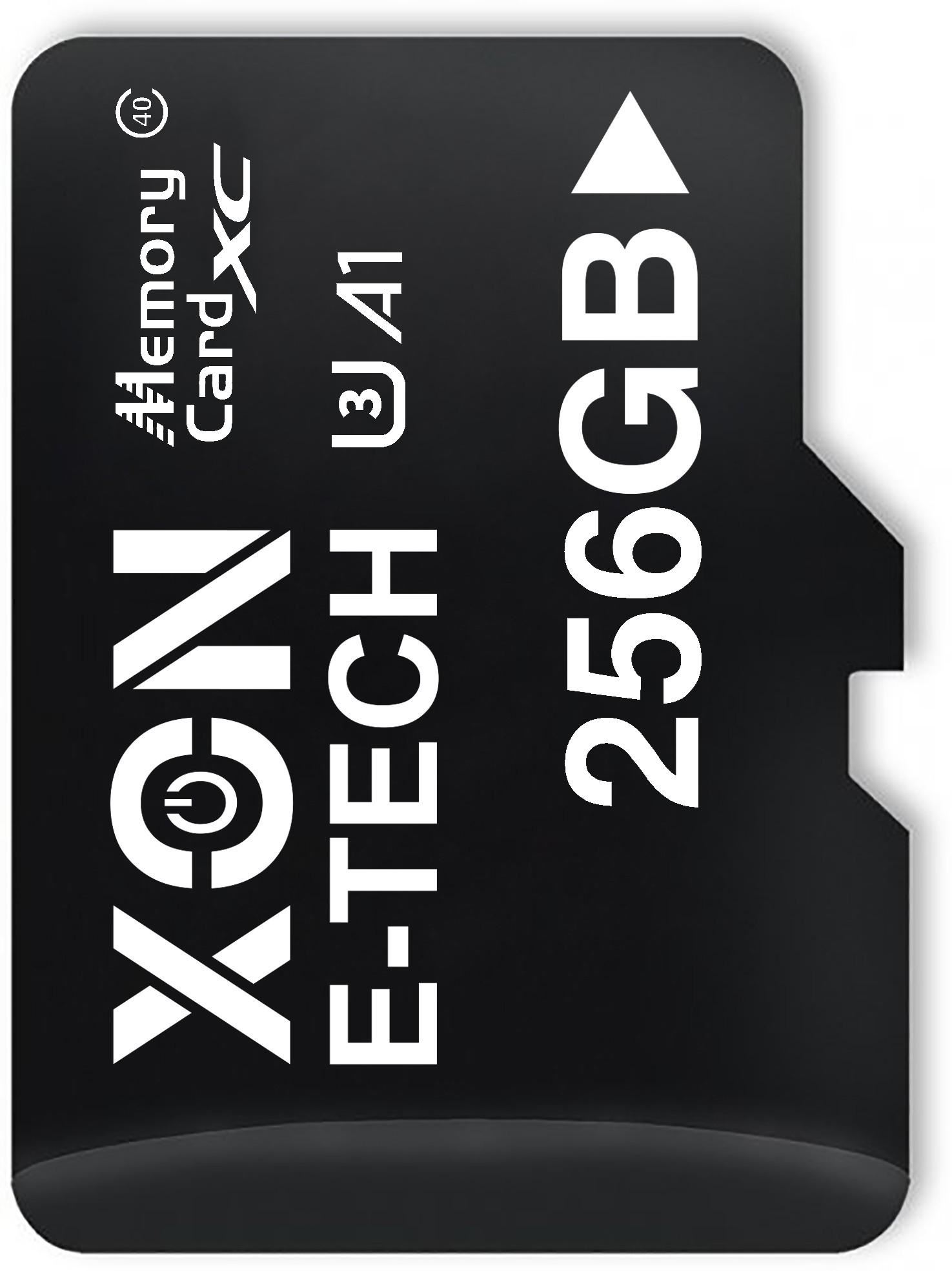 Карта пам'яті XON microSDXC 256GB Class 40 (A1) UHS-I/U3 + SD adapter (MCXC4256BA 3534) Чорна