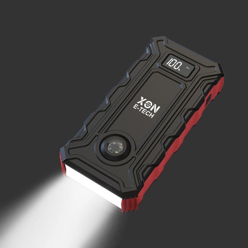 Портативна батарея 25000 mAh з функцією автозапуску с автоматичним повітряним насосом XON PowerBoost (TC1N 2247) Чорна