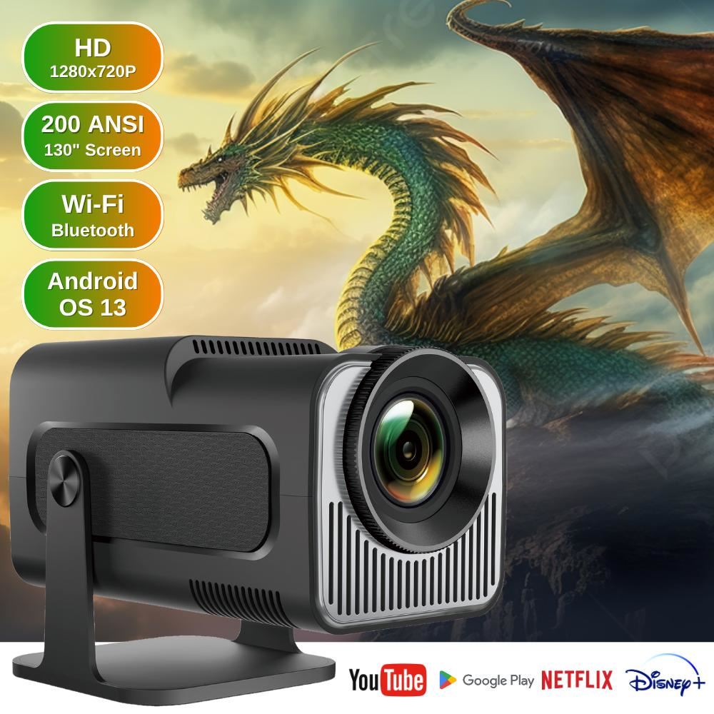 Проектор XON SmartView X-Pro Mini Full HD 1280х720Р, 4K, Wi-Fi, Android, 6800Lm (XVPU1207AB 3565) Черный