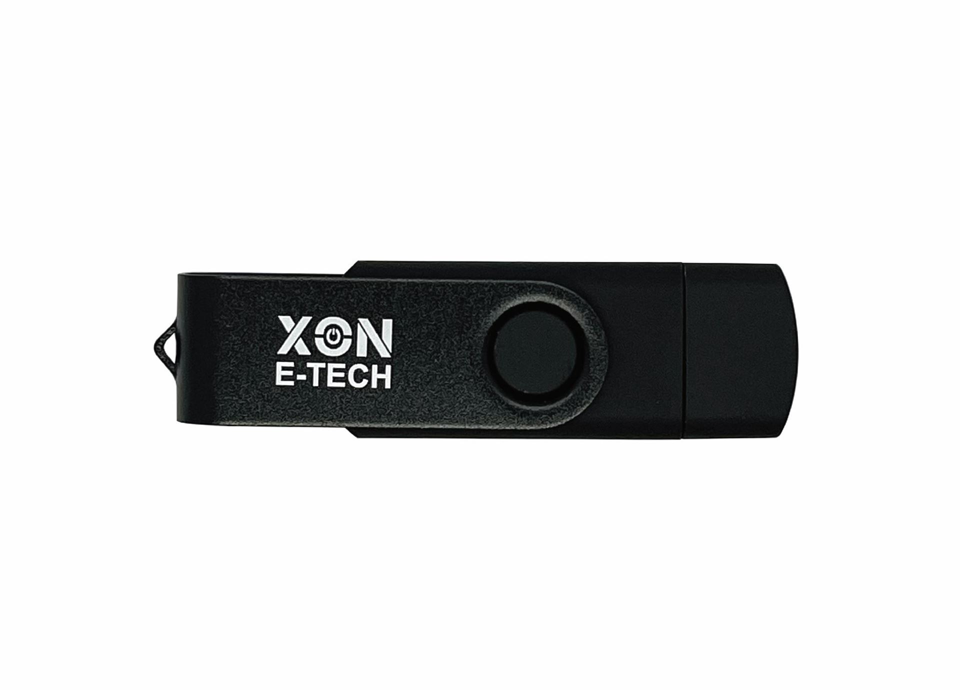 Флеш-накопитель XON FlashDrive DuoConnect 128GB (USB 3.0 + USB Type-C) Черный (FX3DR128PB 7546)