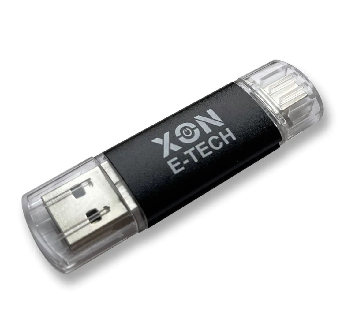 Флеш-накопитель XON FlashDrive DuoConnect 128GB (USB 3.0 + USB Type-C) Черный (FX3DX128MB 7577)