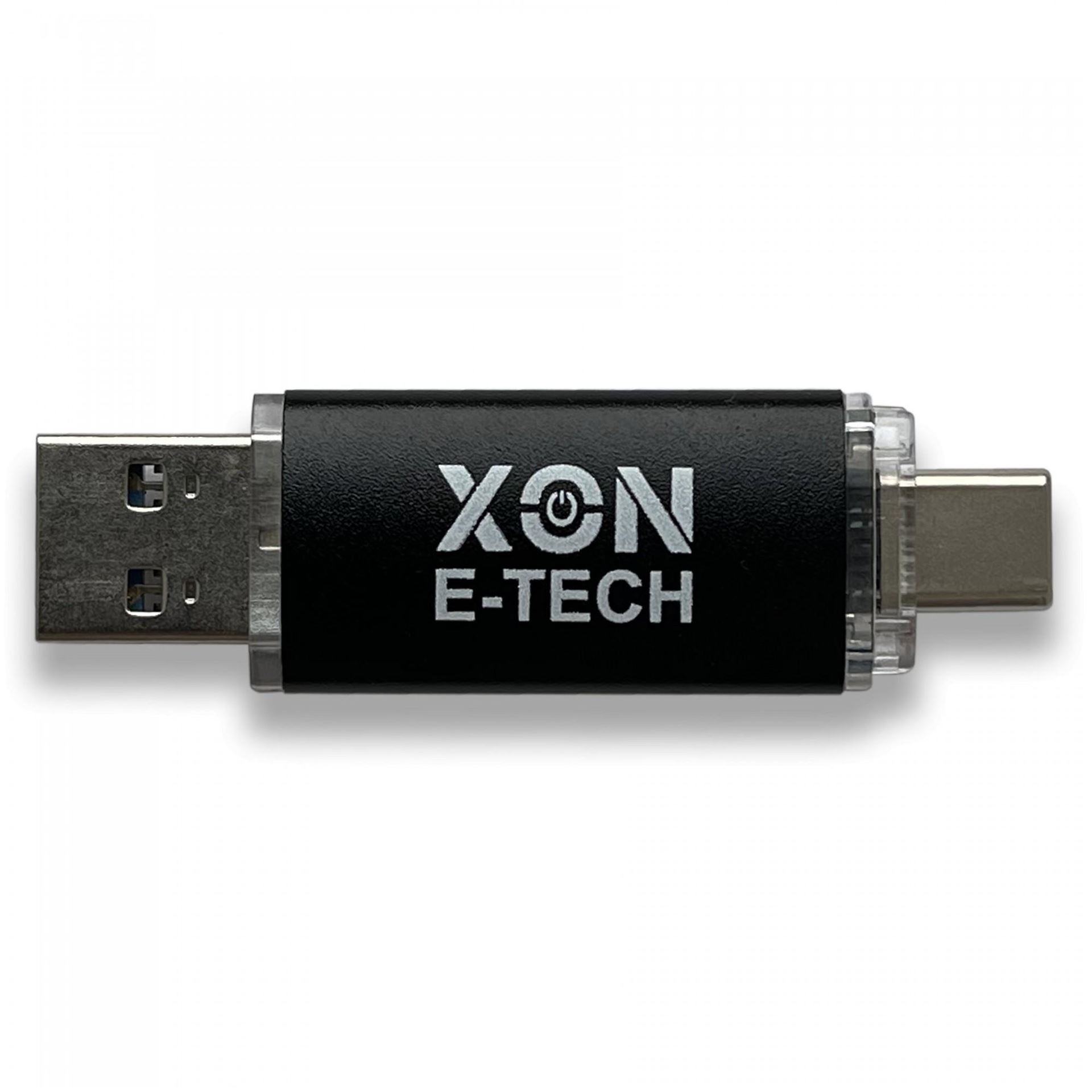 Флеш-накопитель XON FlashDrive DuoConnect 256GB (USB 3.0 + USB Type-C) Черный (FX3DX256MB 7584)